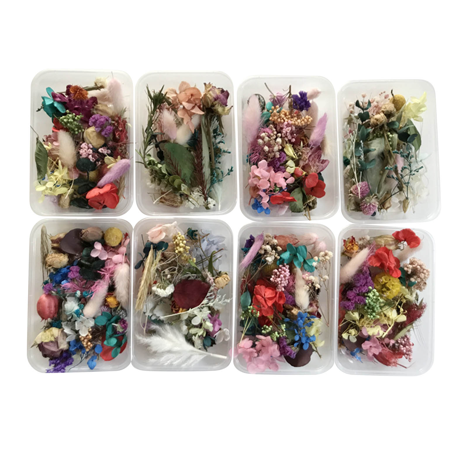 Candle Making Kits - مجموعة الزهور المجففة الطبيعية ضغطت الأعمال