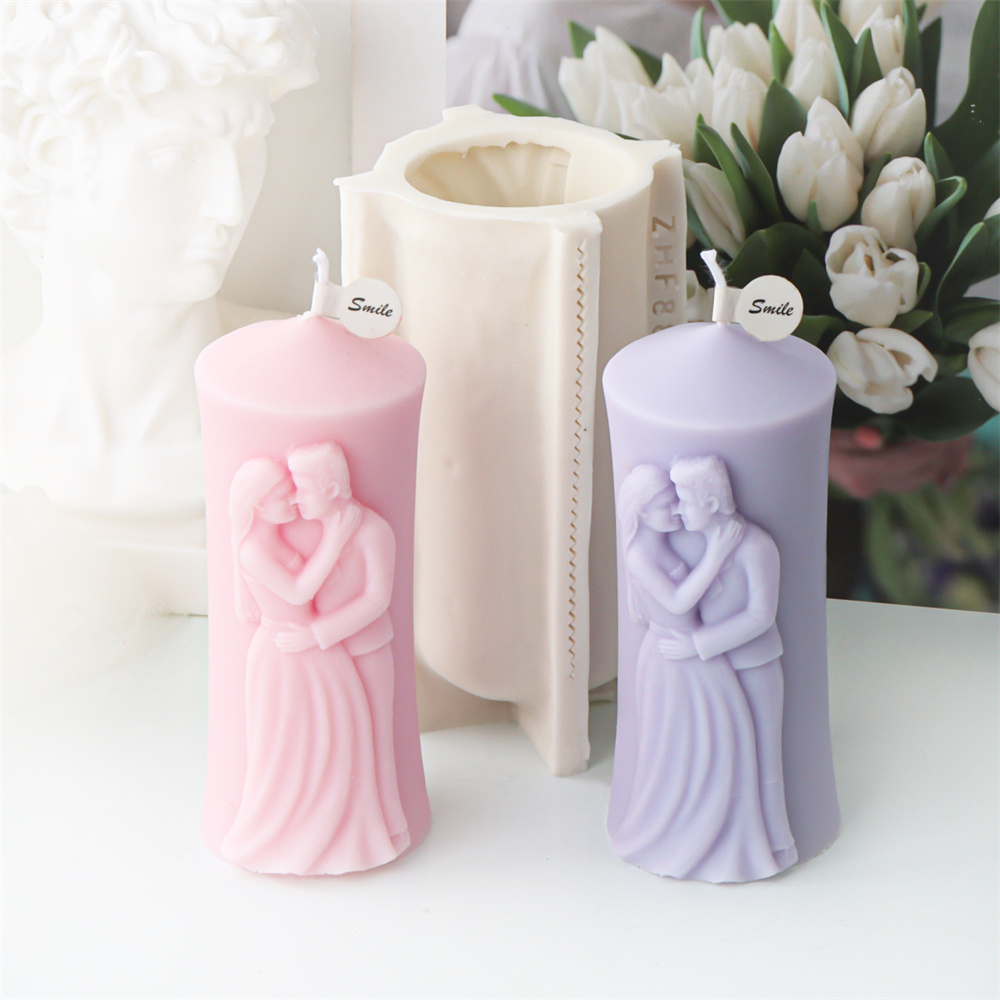 رجل وامرأة عمود سيليكون قالب ش - مراجعة Candle Making Kits وسعره