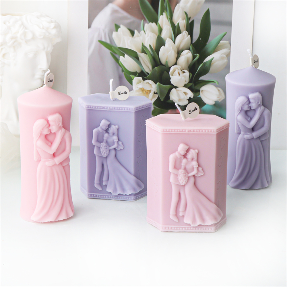 رجل وامرأة عمود سيليكون قالب ش - مراجعة Candle Making Kits وسعره