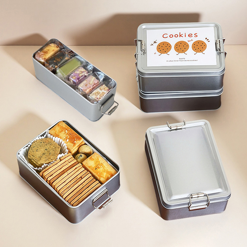 علبة مستطيلة من الصفيح لتخزين  - مراجعة Tin Container Lid وسعره