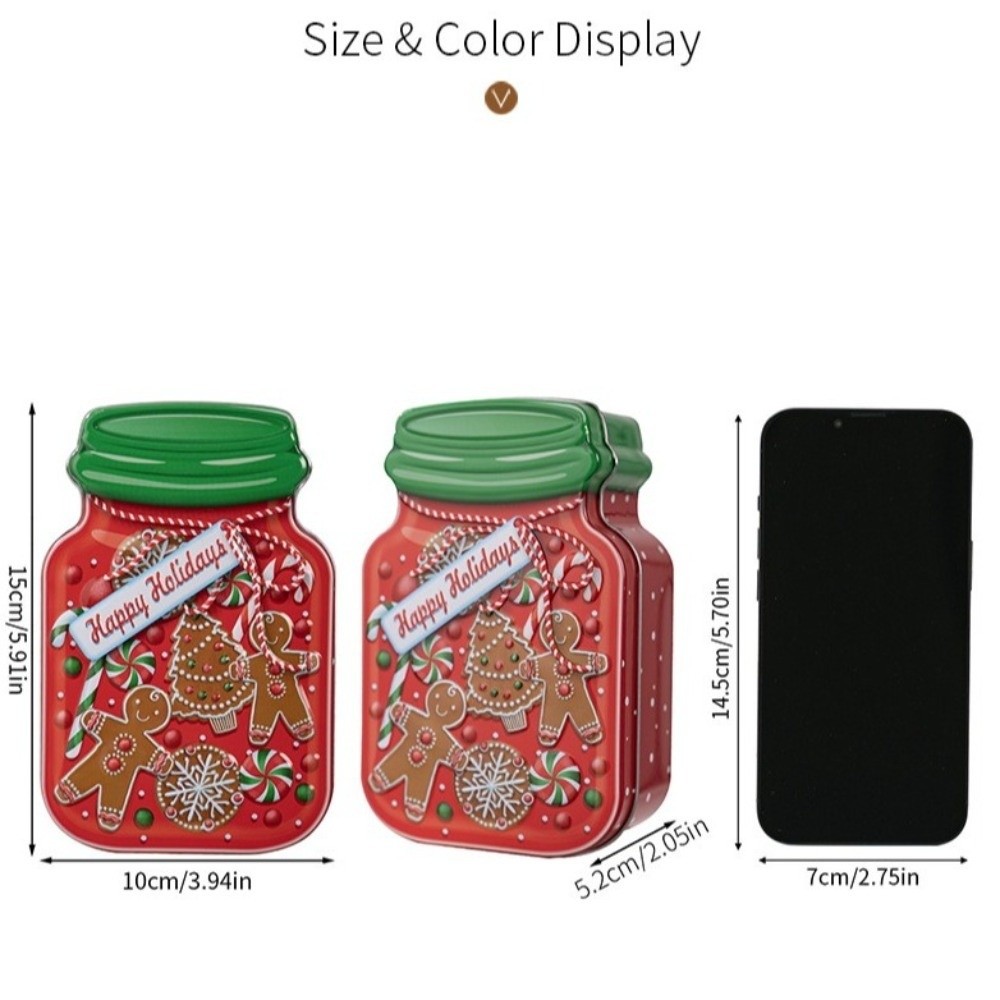 صندوق معدني محمول لعيد الميلاد - مراجعة Tin Container Lid وسعره